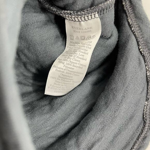 Everlane Organic Cotton Quilted Shorts Blue Gray Size XXS NWOT - Picture 4 of 9